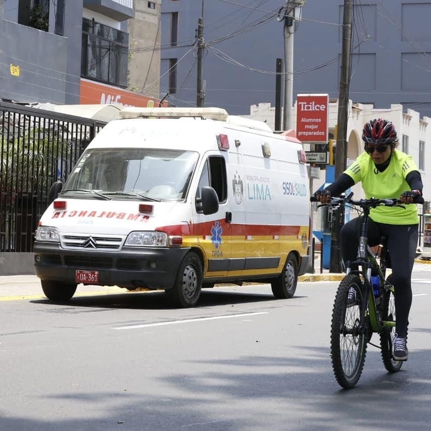 Participamos durante actividades en ciclovía recreativa