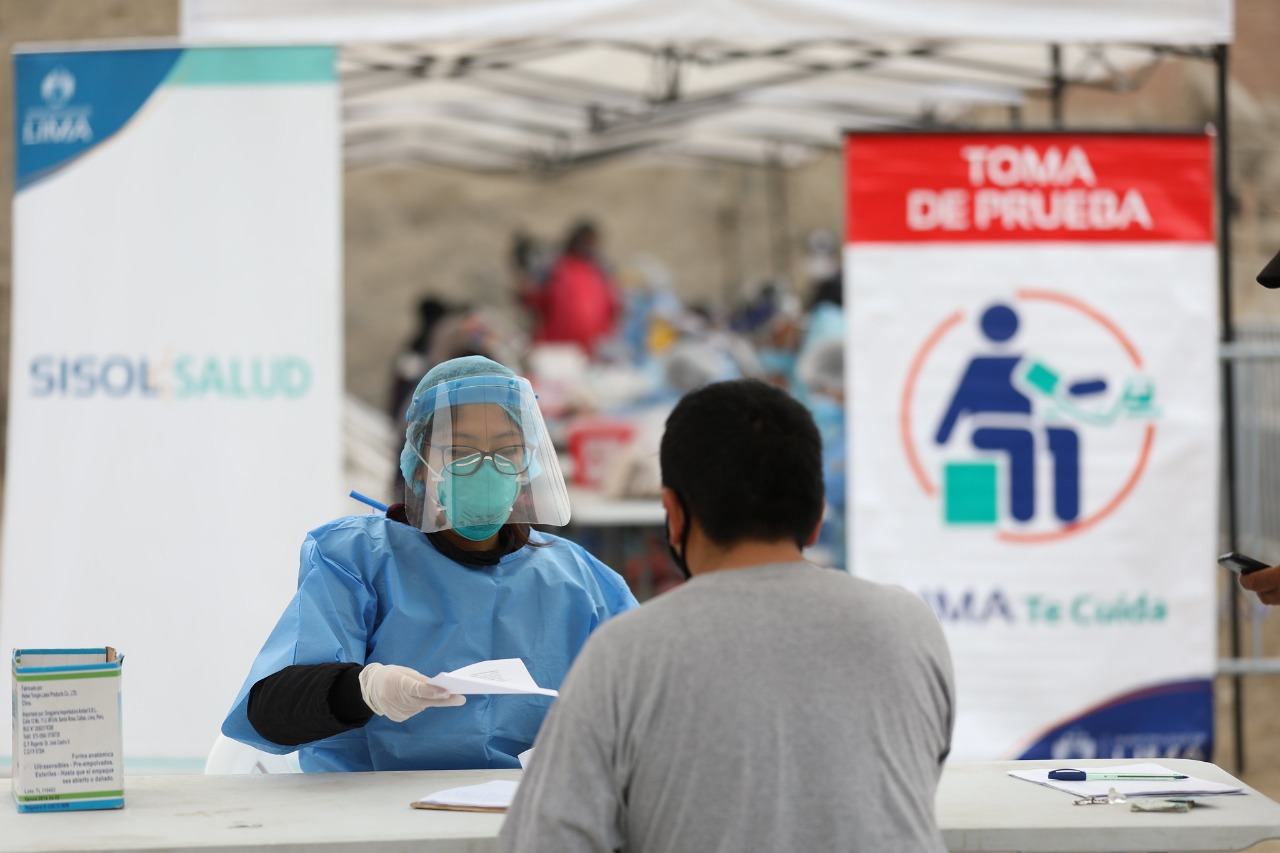 Lima Te Cuida realizó cerca de 45,000 pruebas de descarte de COVID-19 a vecinos de Lima Metropolitana